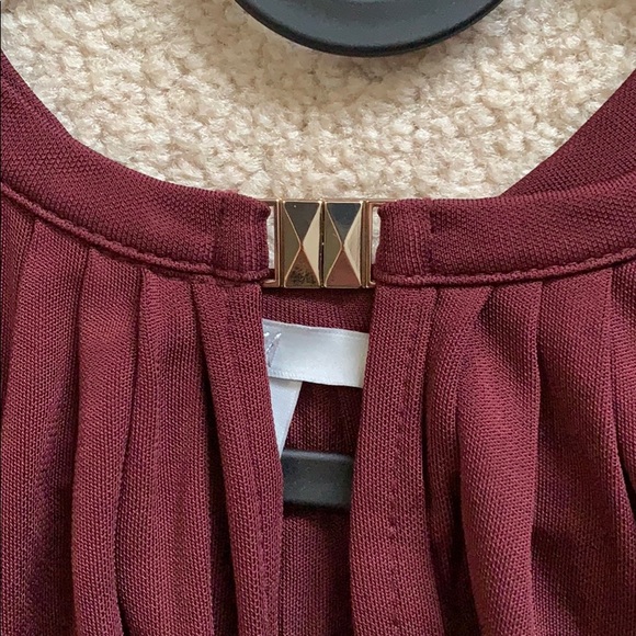 H&M / Burgundy Dress Top - Sleeveless - Picture 9 of 10
